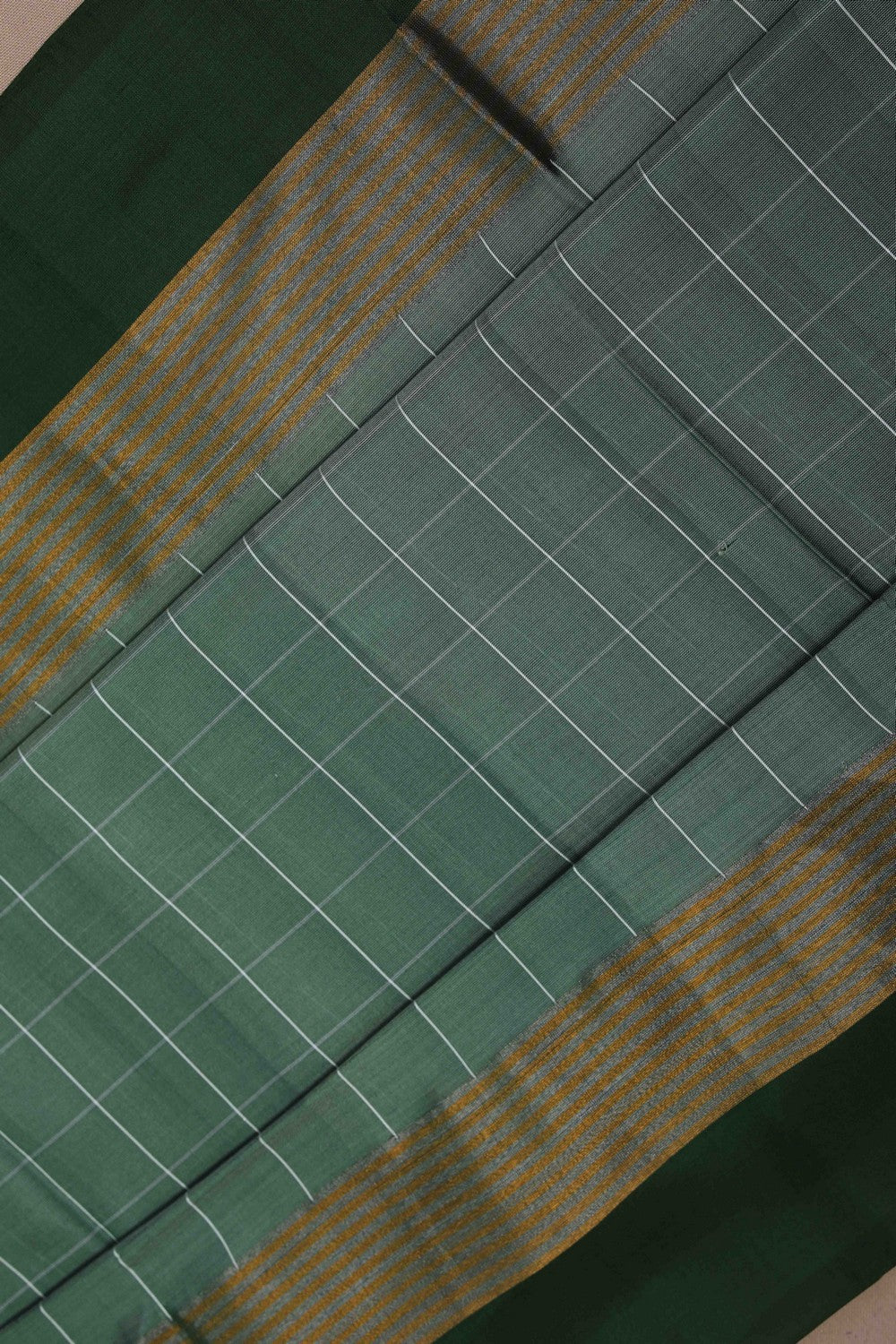 Image of Uppada Silk Green Saree