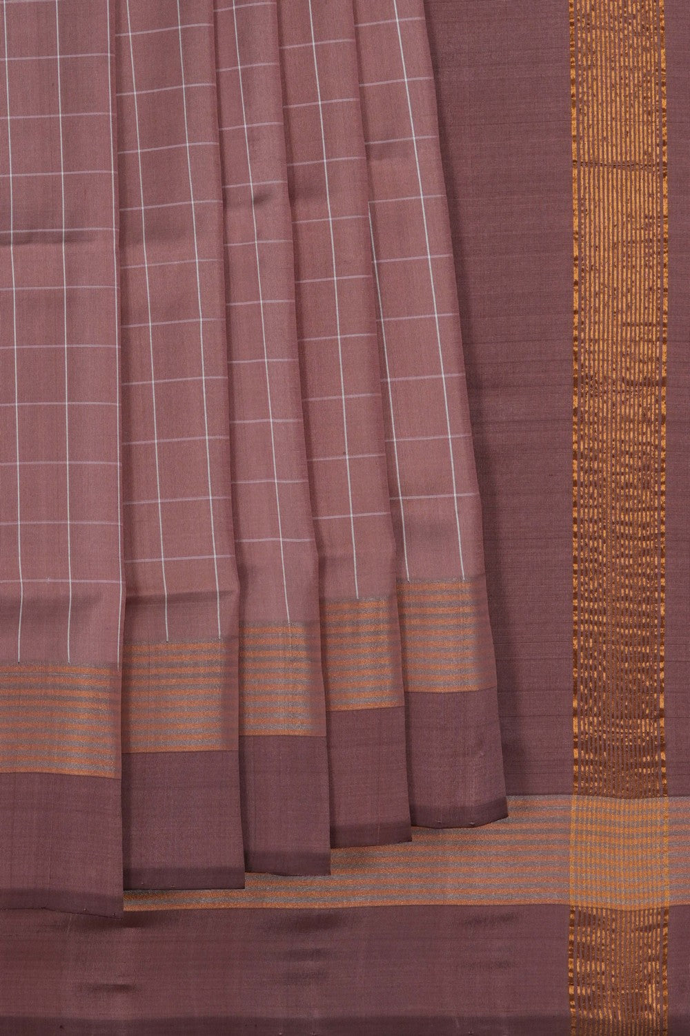 Image of Uppada Silk Brown Saree