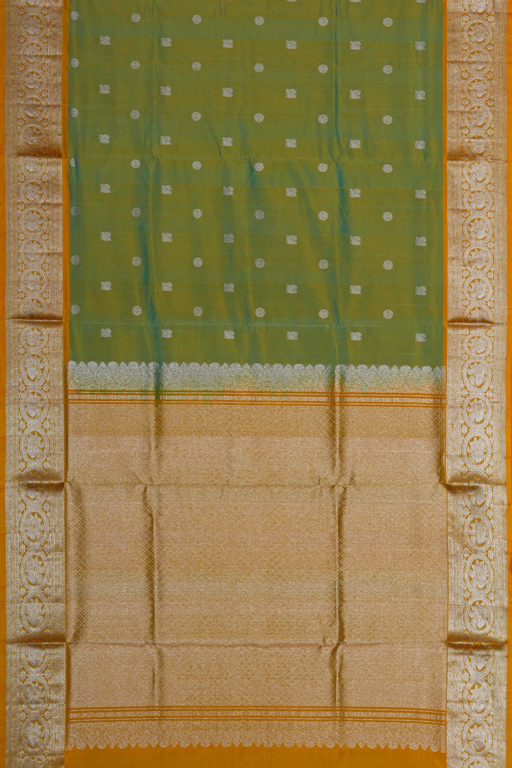 Image of Venkatagiri Silk Sea Green Saree