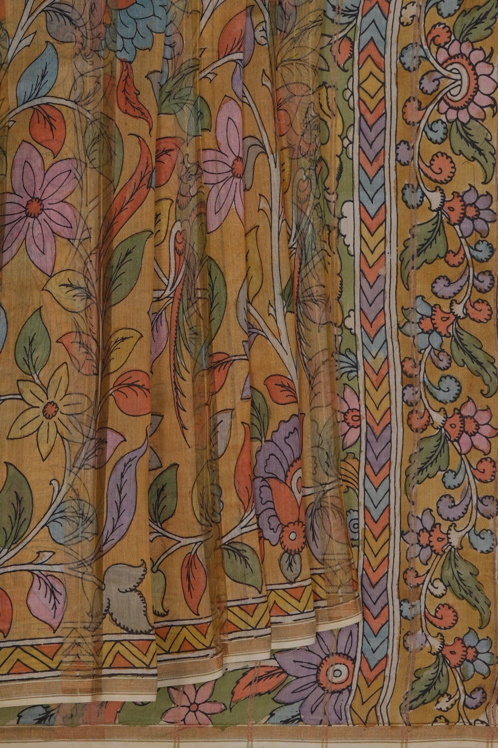 Image of Tussar Silk Beige Saree