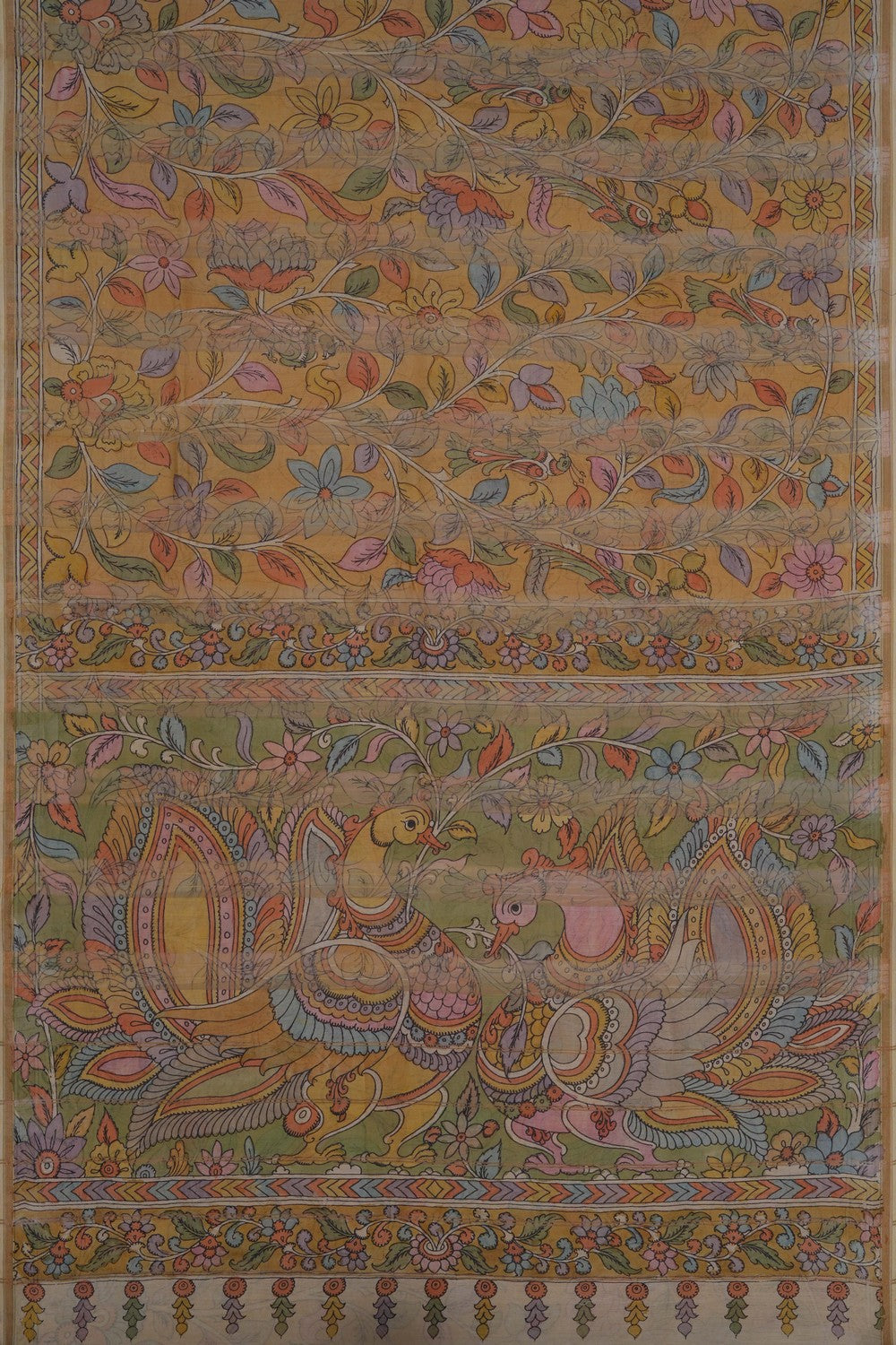 Image of Tussar Silk Beige Saree