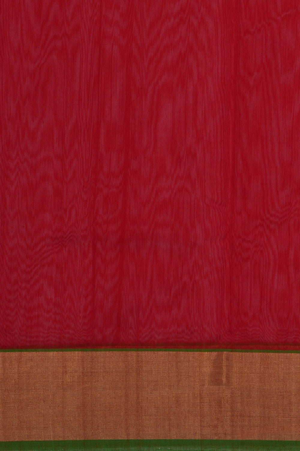 Image of Chanderi Silk Cotton Red Saree