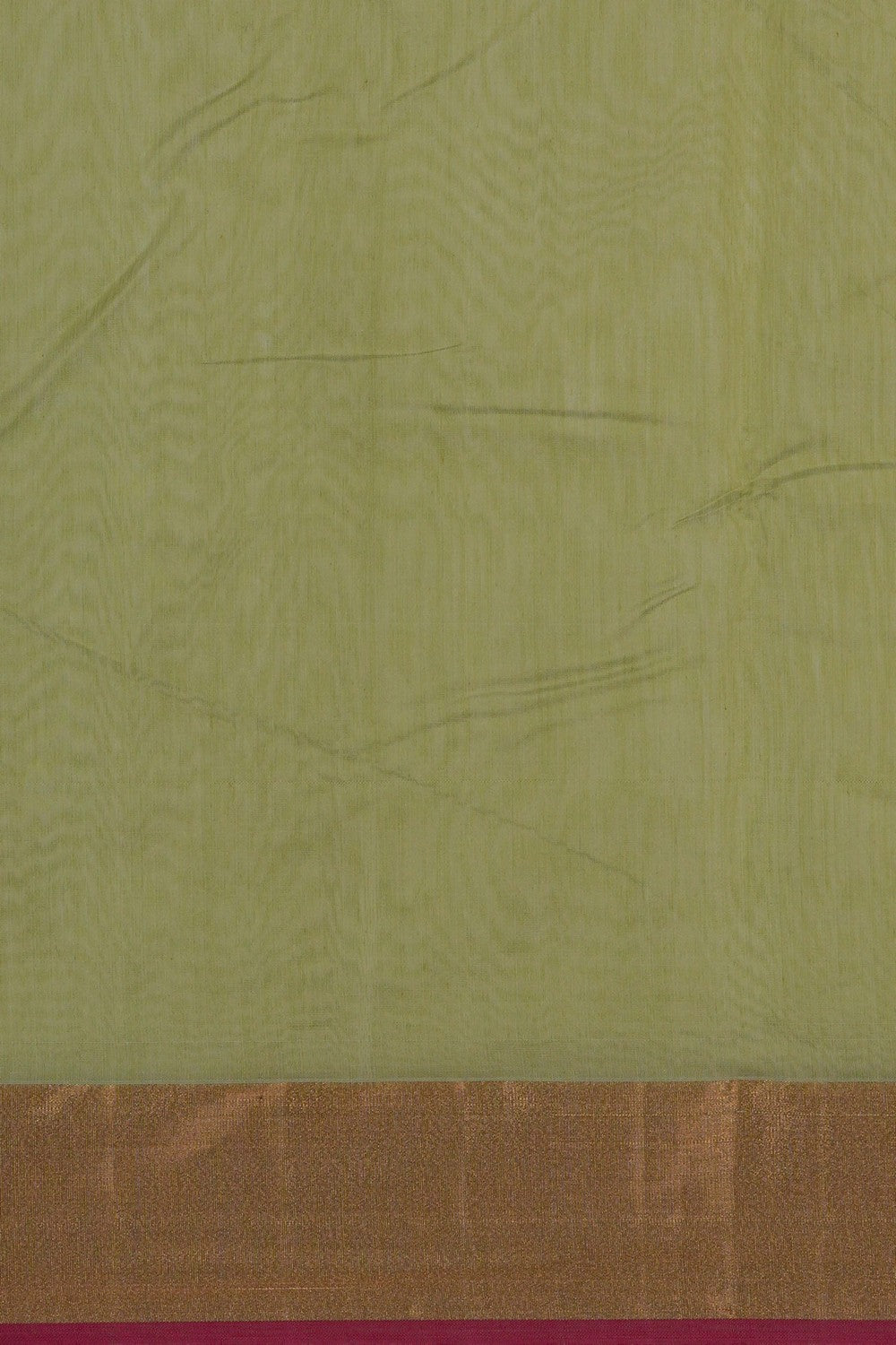 Image of Chanderi Silk Cotton Green Saree