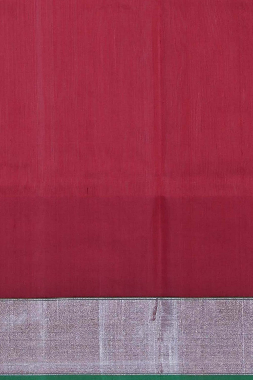 Image of Chanderi Silk Cotton Fuchsia-Pink Saree