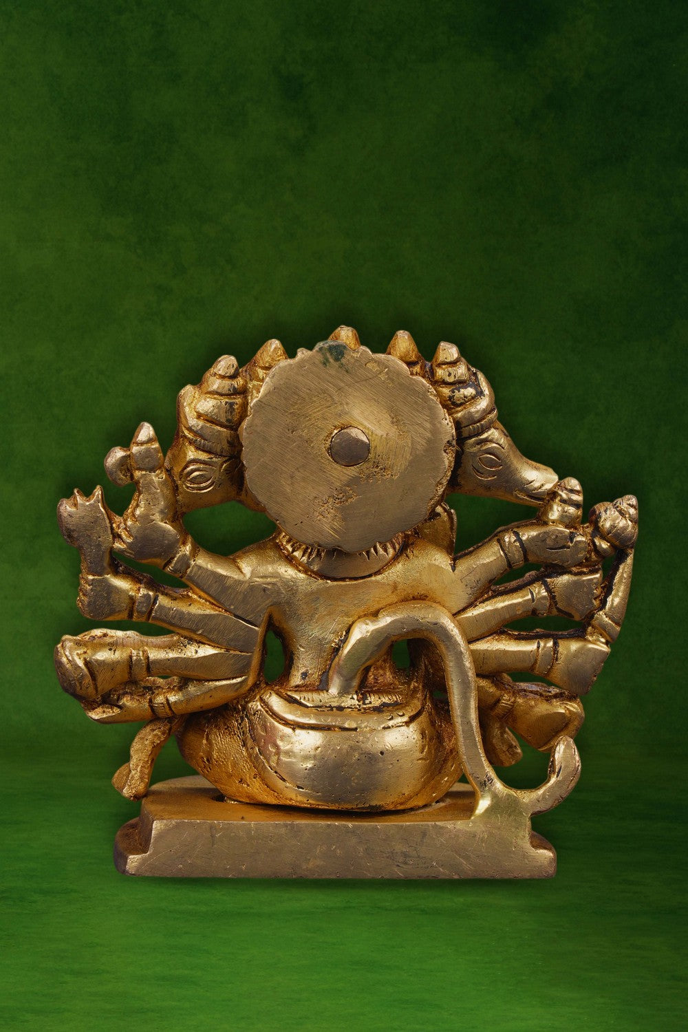Image of Handcrafted Brass Panchmukhi Hanuman Idol