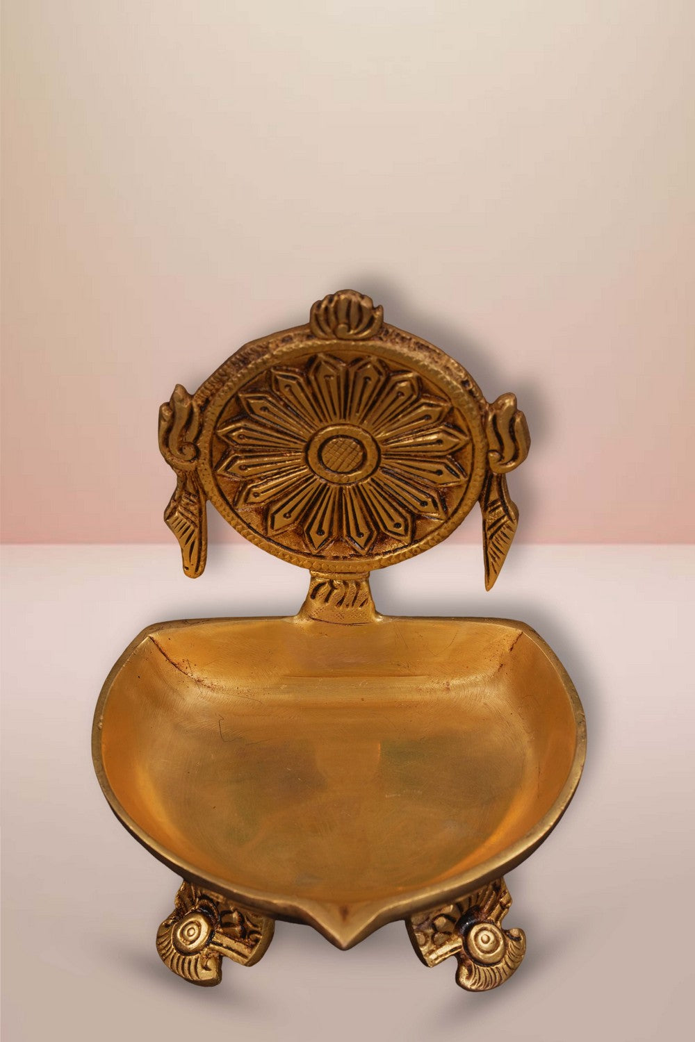 Image of Brass Shanku Chakra Diya