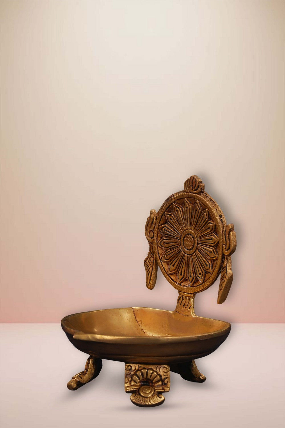 Image of Brass Shanku Chakra Diya