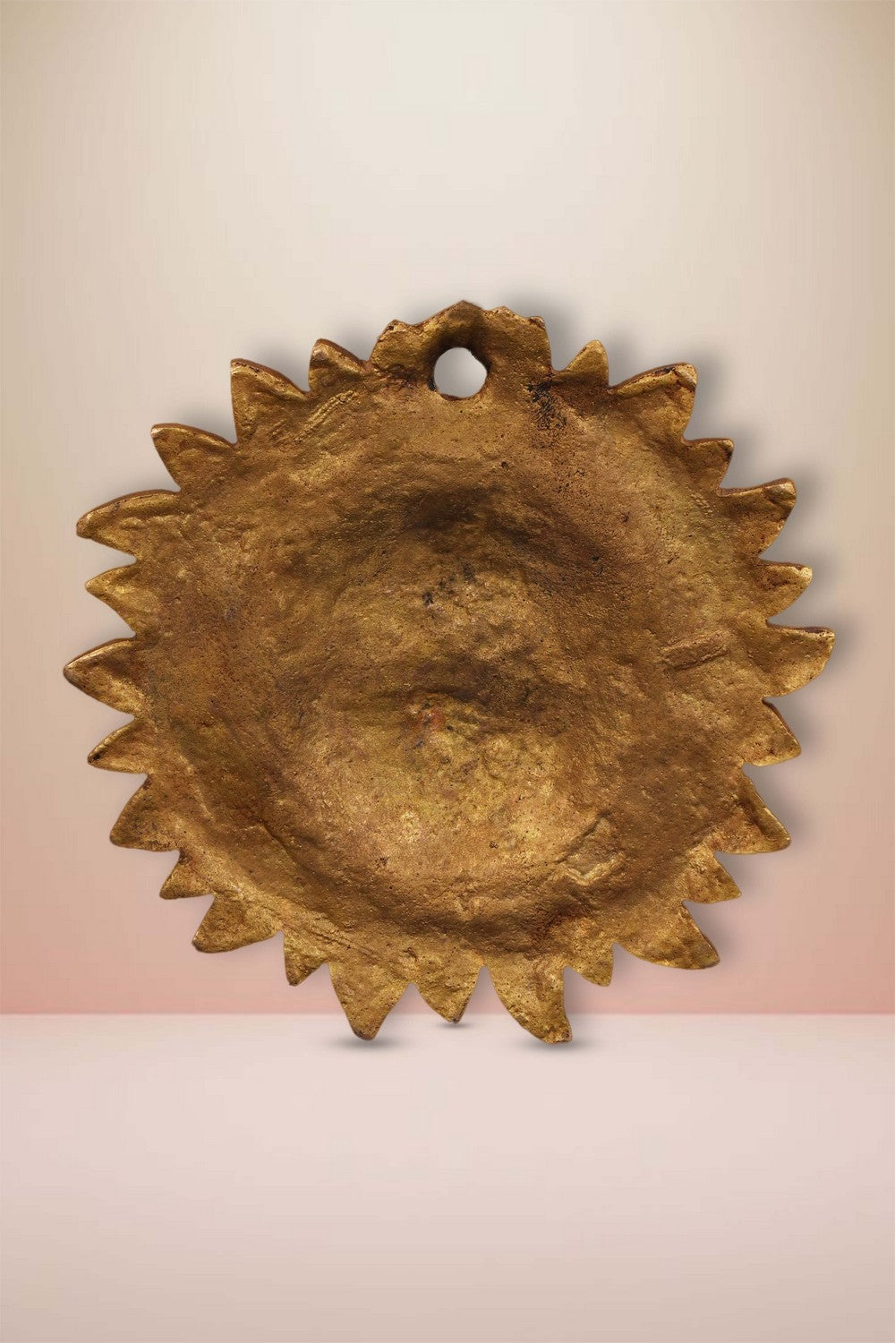 Image of Brass Sun Face Wall Hanging