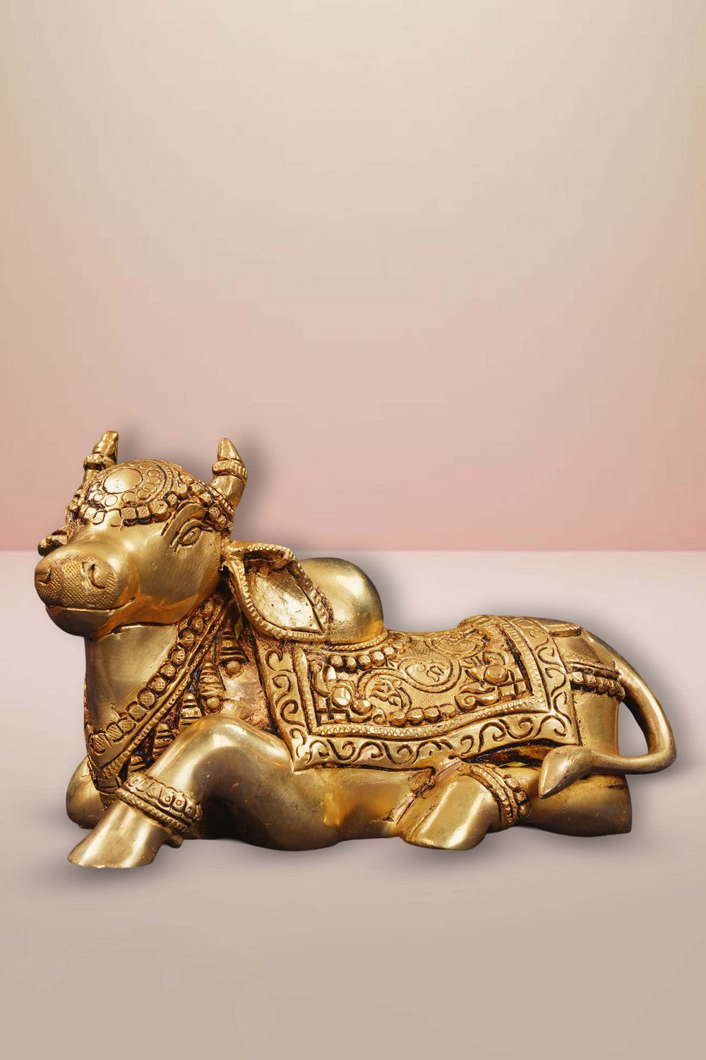 Image of Brass Nandi Sitting Idol