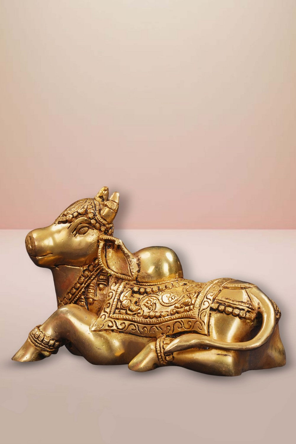 Image of Brass Nandi Sitting Idol