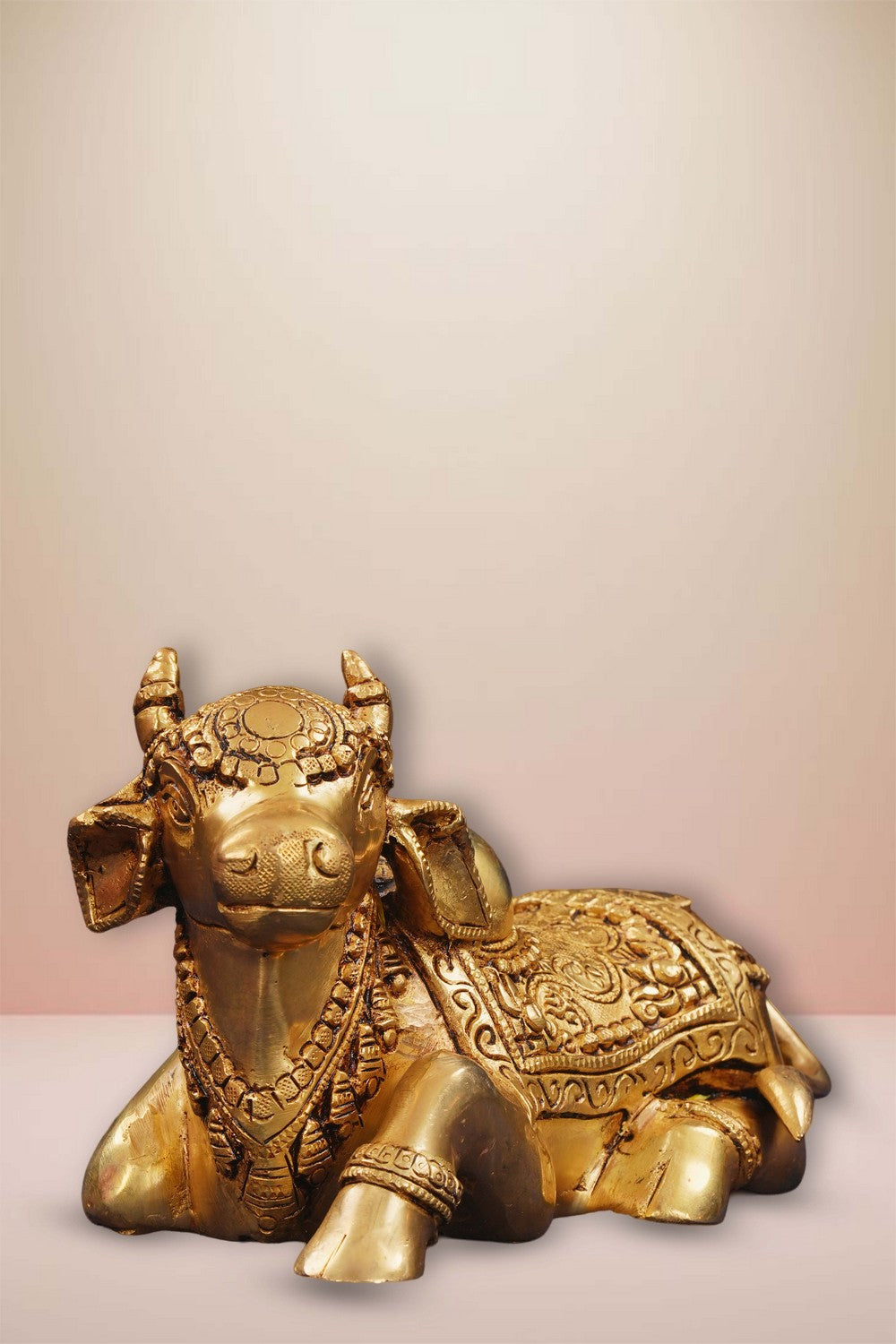 Image of Brass Nandi Sitting Idol