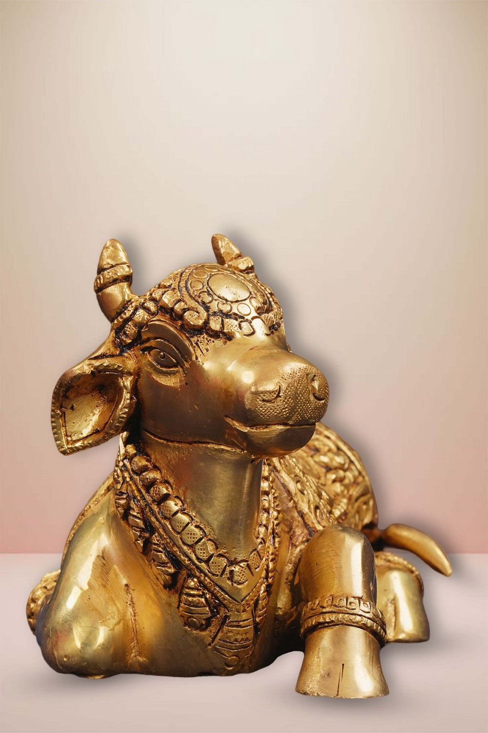Image of Brass Nandi Sitting Idol