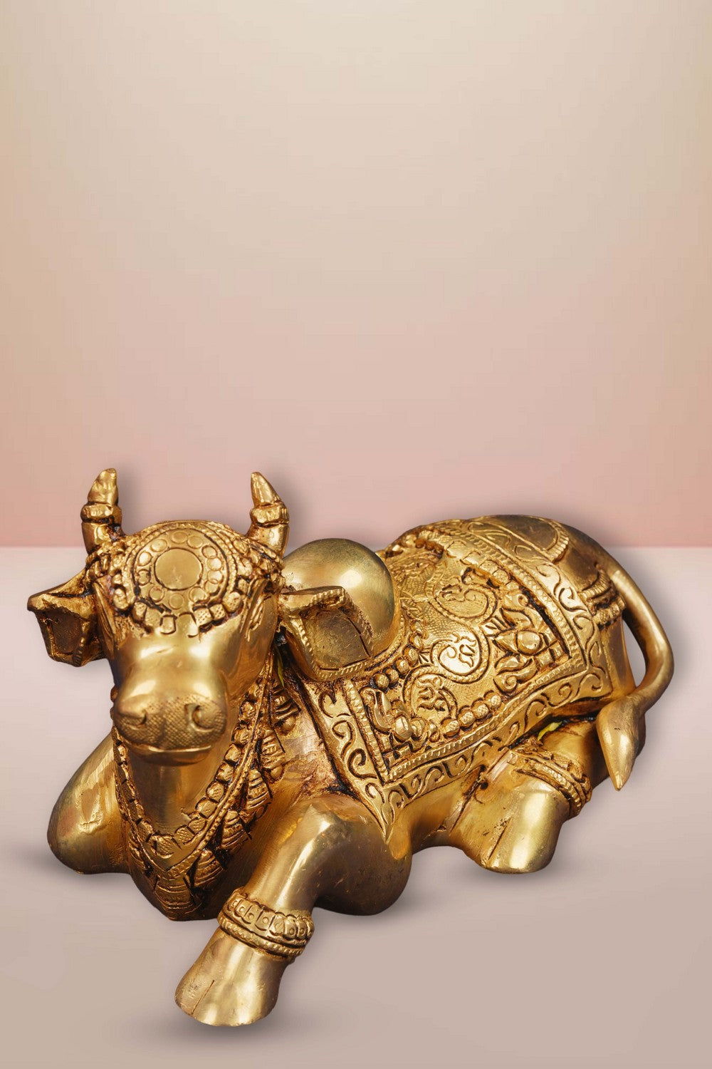 Image of Brass Nandi Sitting Idol