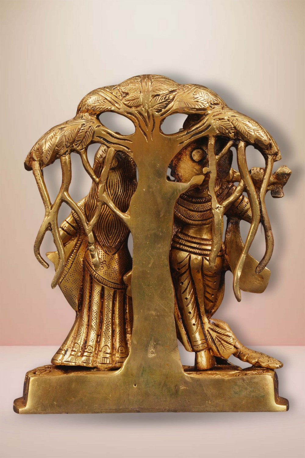 Image of Brass Radha and Krishna statue