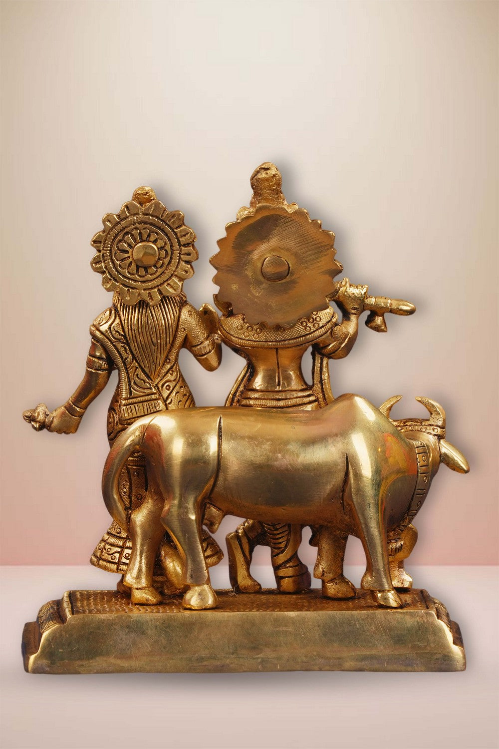 Image of Brass Radha and Krishna statue