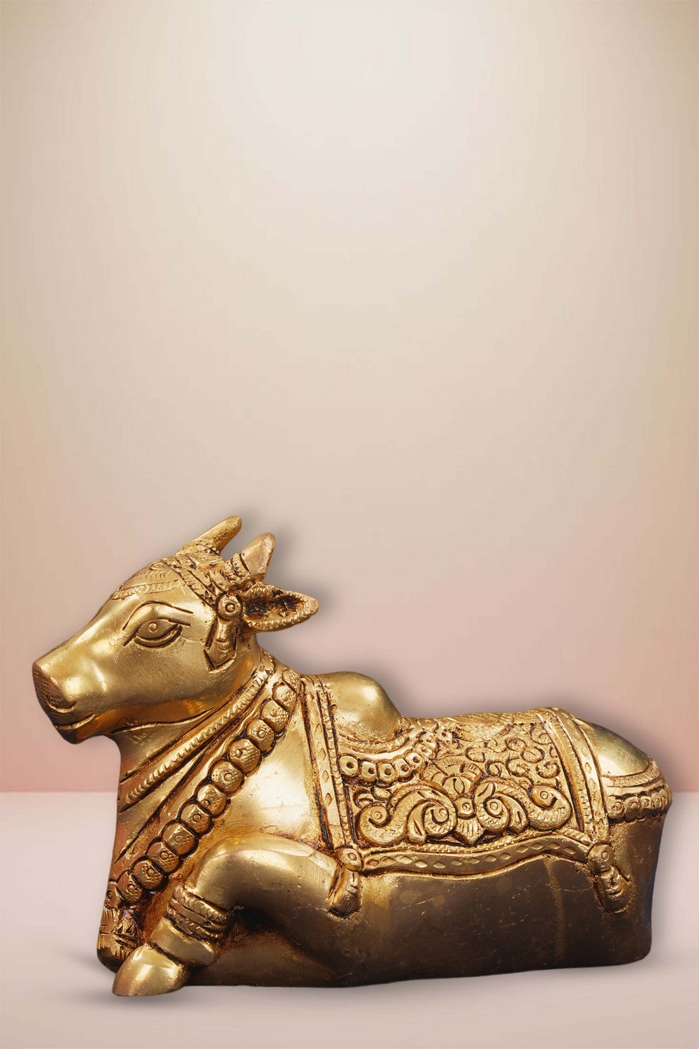 Image of Brass Nandi Sitting Idol
