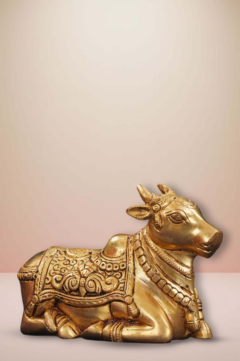 Image of Brass Nandi Sitting Idol