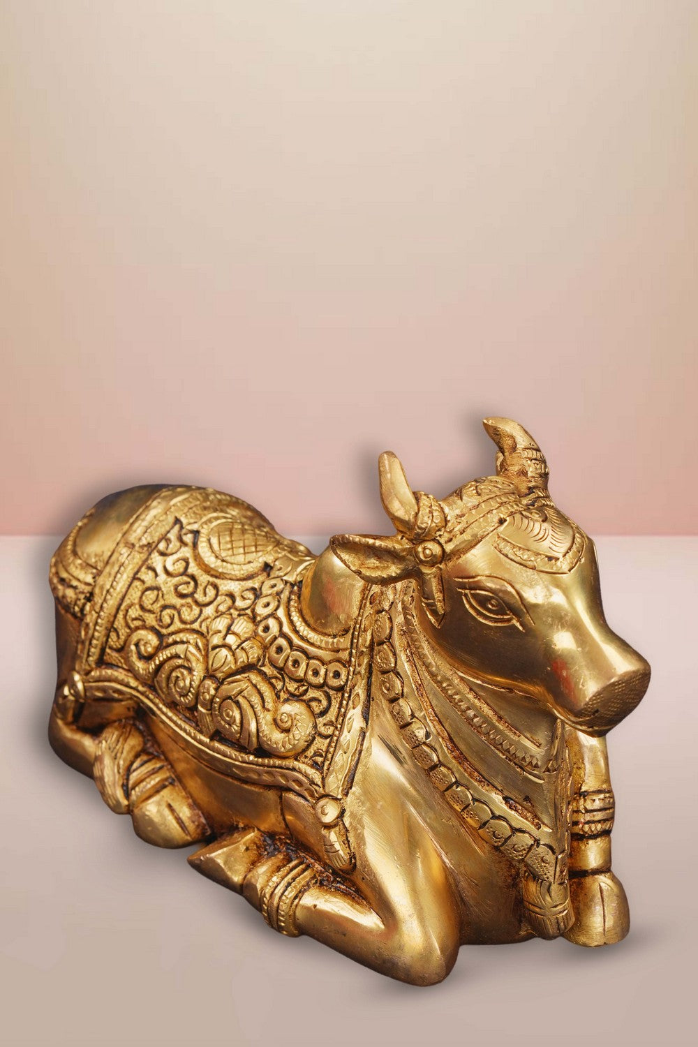 Image of Brass Nandi Sitting Idol