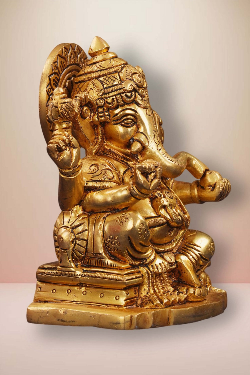 Image of Brass Ganesha In Sitting Style