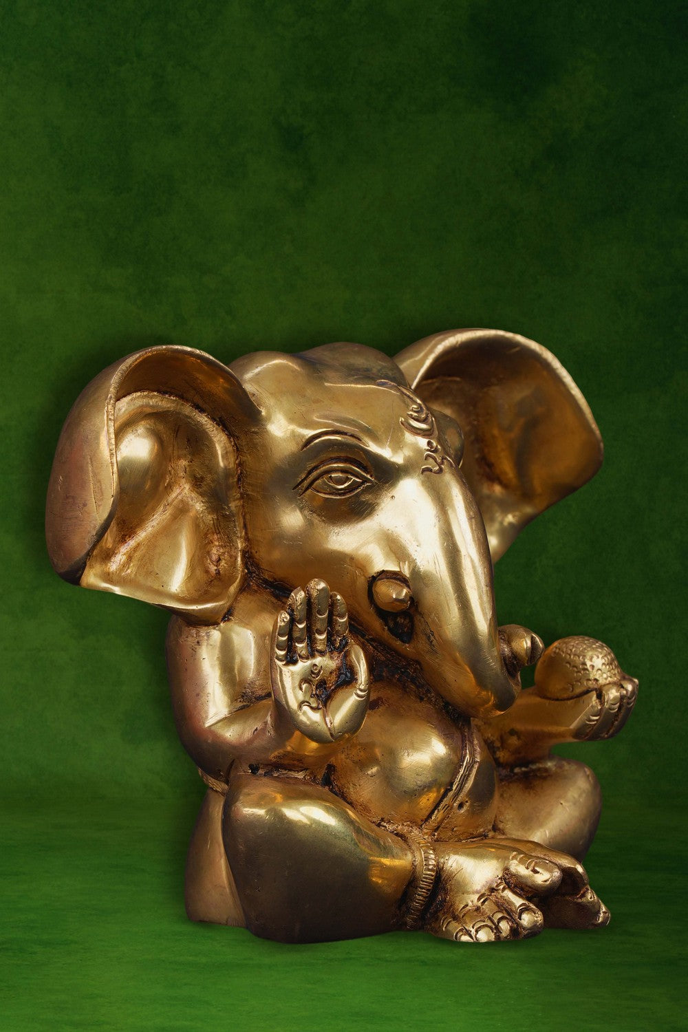 Image of Brass Ganesh in sitting position