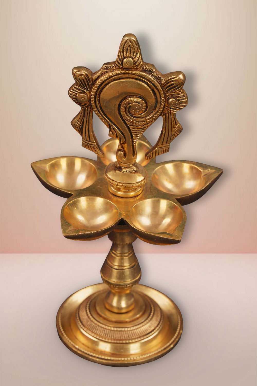 Image of Brass Shankh Diya