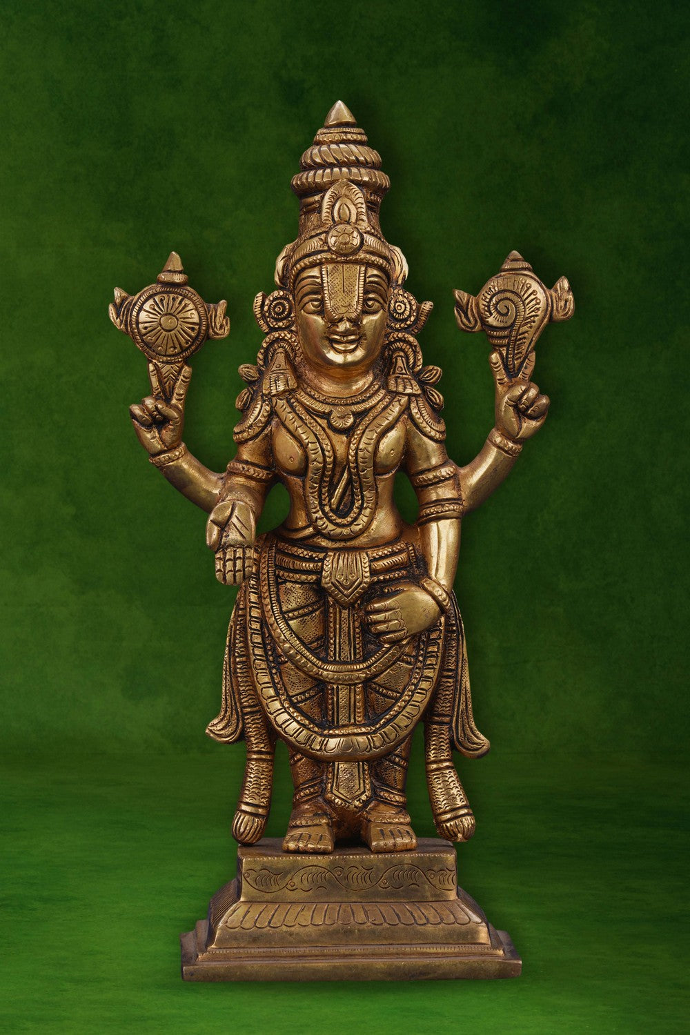 Image of Handcrafted Brass Tirupati Balaji Idol