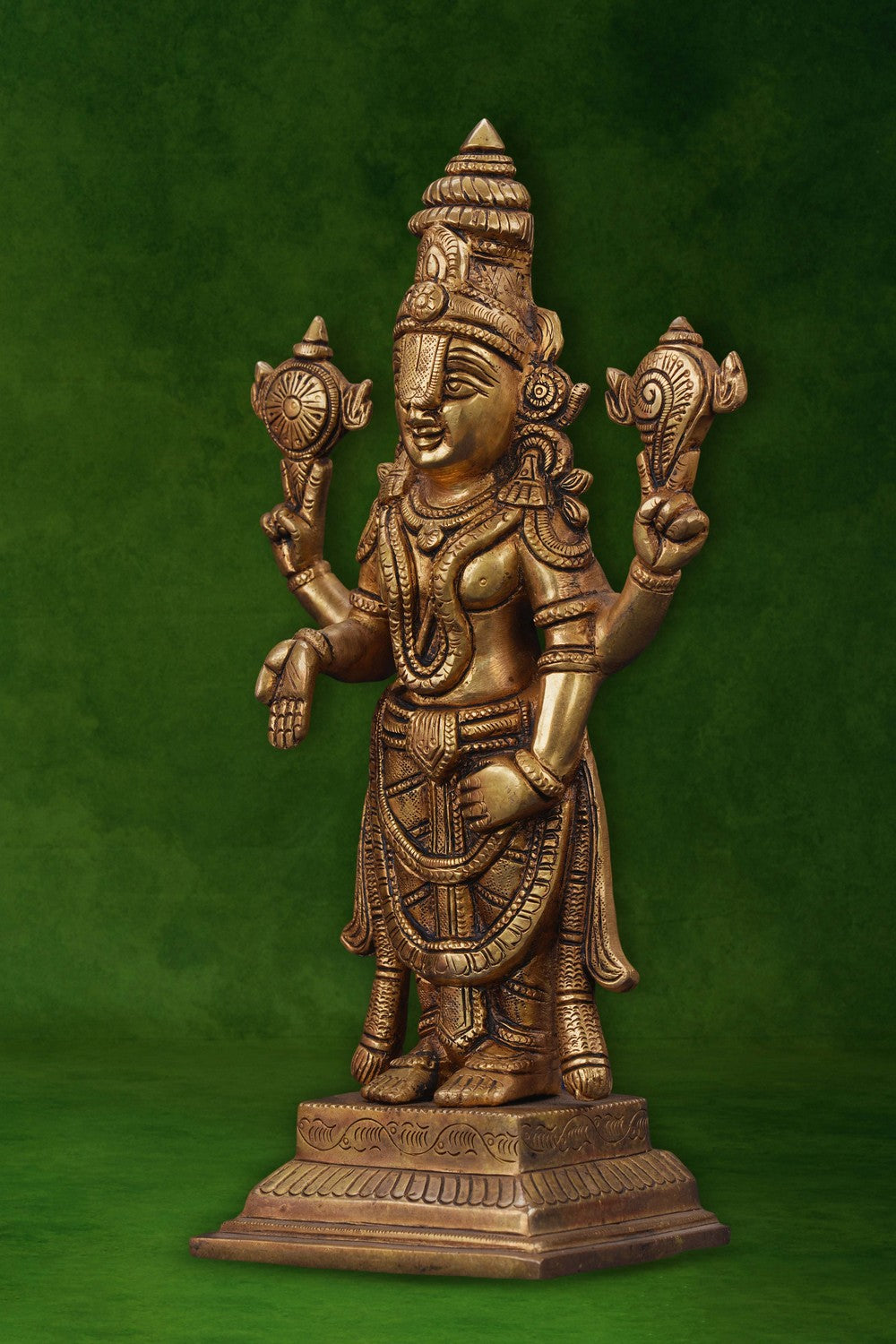Image of Handcrafted Brass Tirupati Balaji Idol