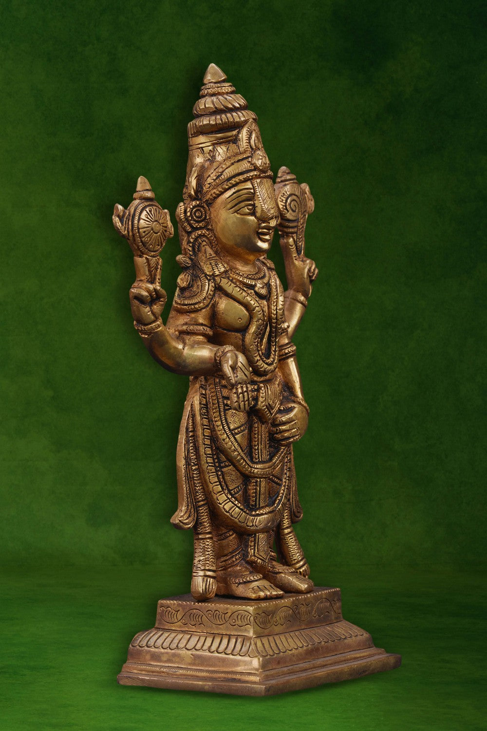 Image of Handcrafted Brass Tirupati Balaji Idol