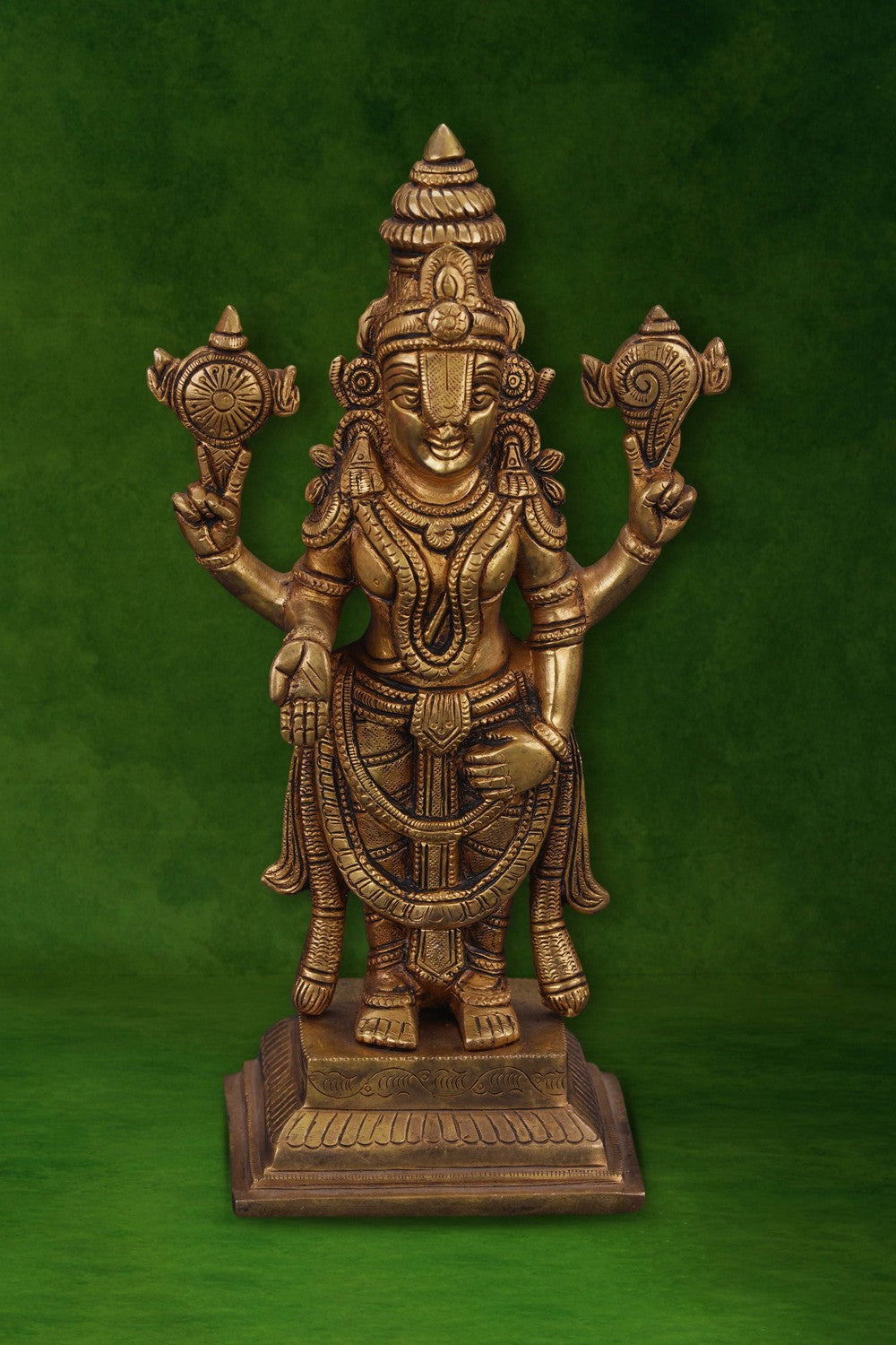 Image of Handcrafted Brass Tirupati Balaji Idol