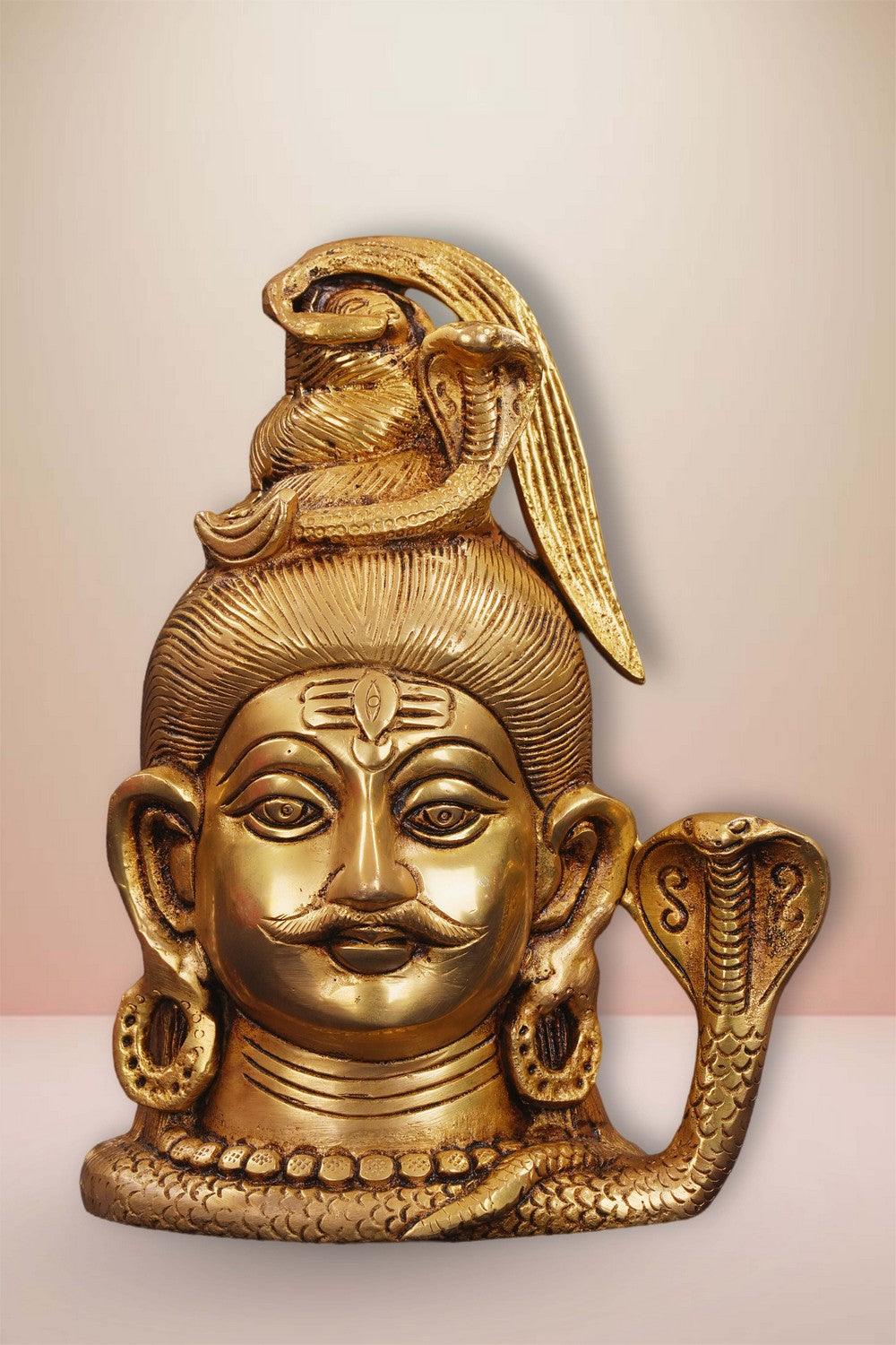 Image of Brass Lord Shiva Face