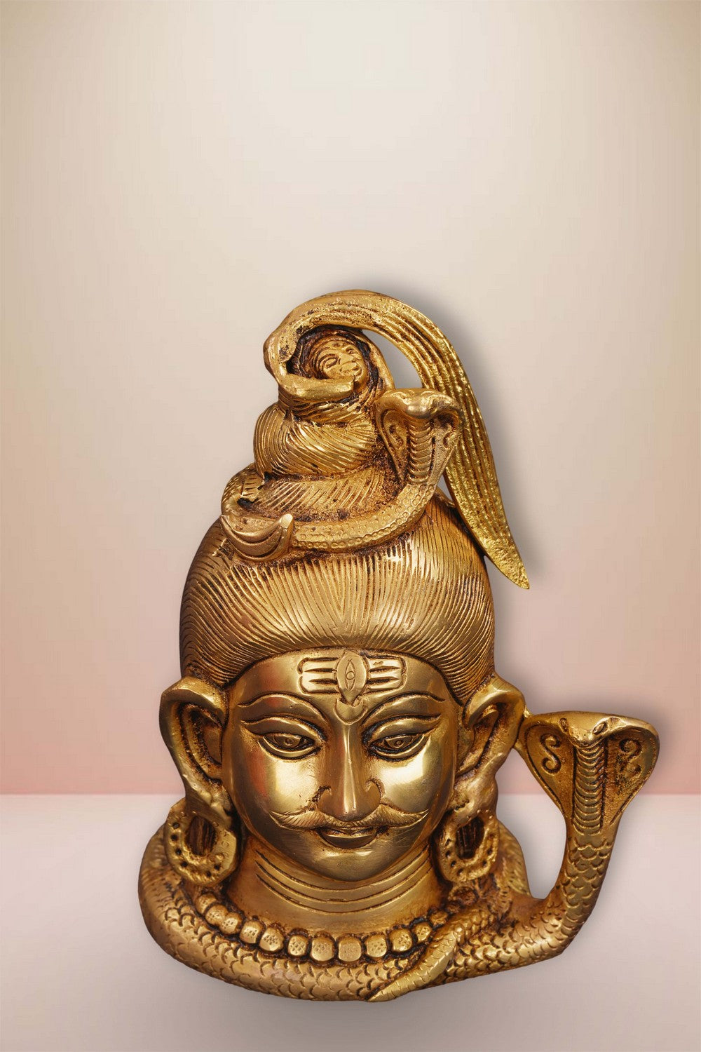 Image of Brass Lord Shiva Face