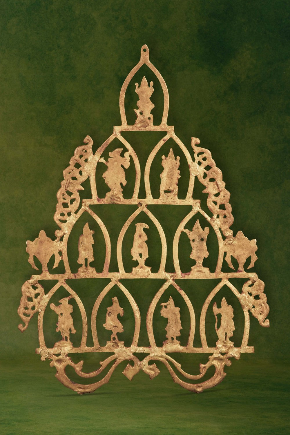 Image of Brass Dasavatharam Wall Hanging