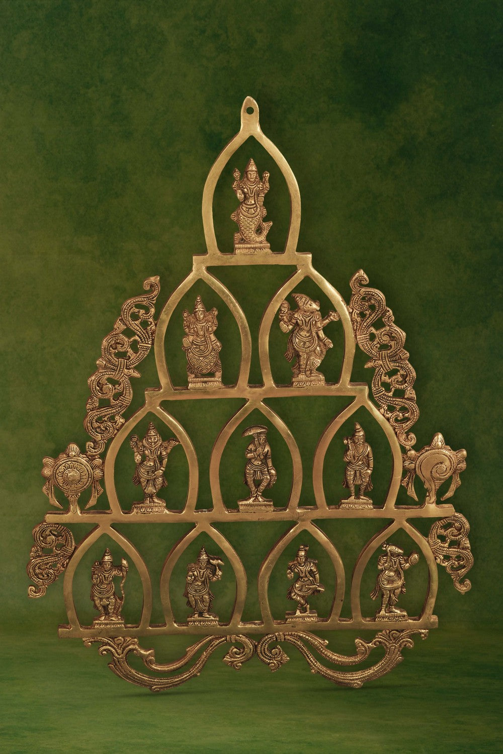 Image of Brass Dasavatharam Wall Hanging