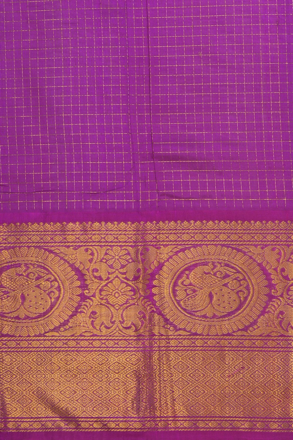 Image of A South Silk-Cotton Pavadai with Dupatta 3PCS