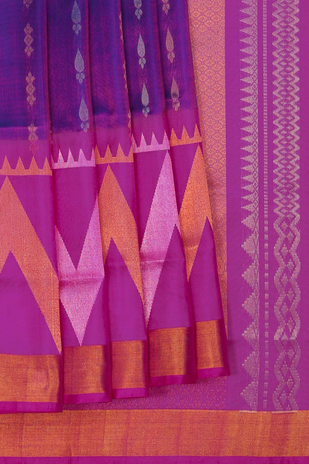 Image of Uppada Silk Purple Saree