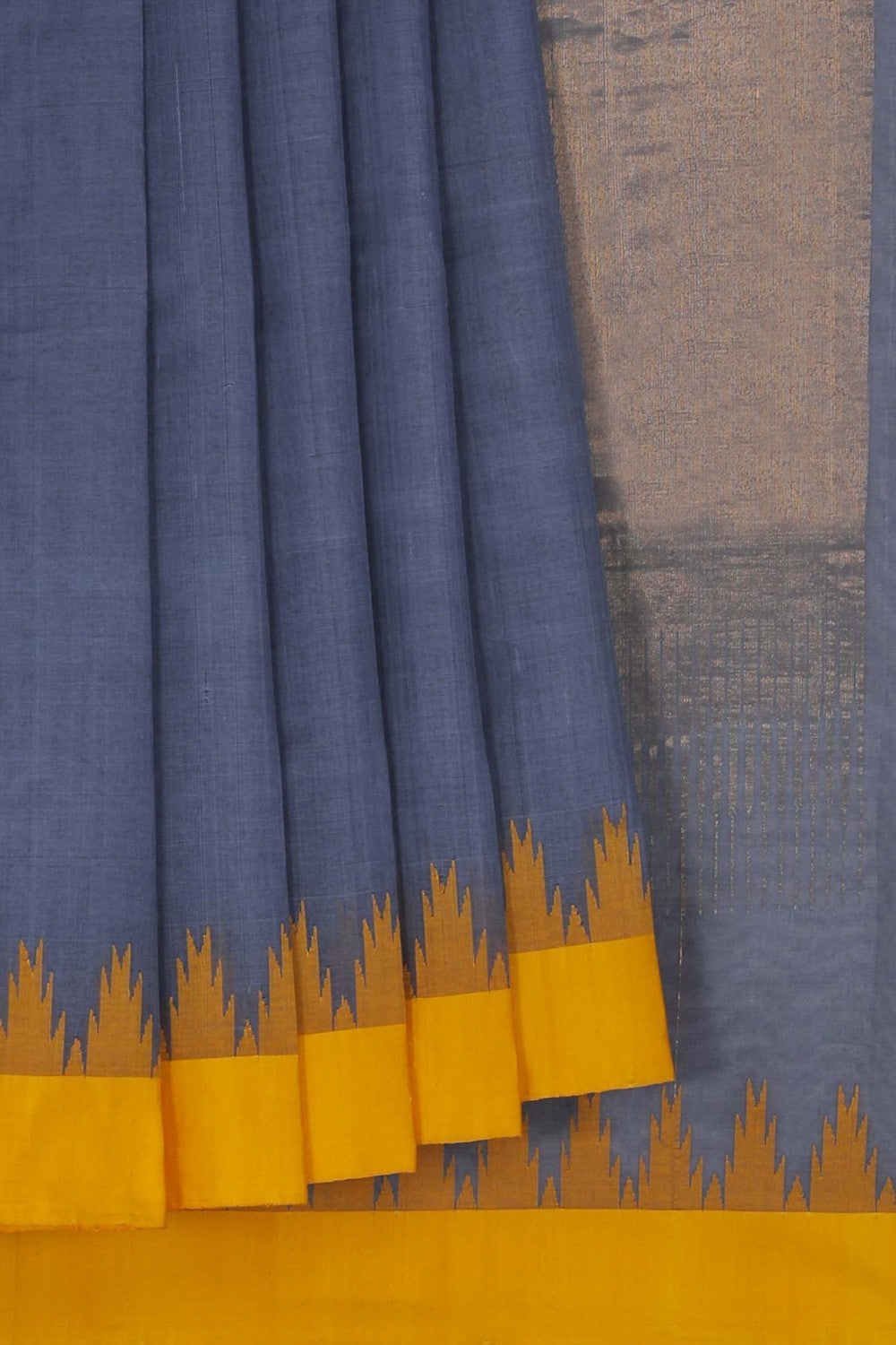 Image of Uppada Cotton Grey Saree