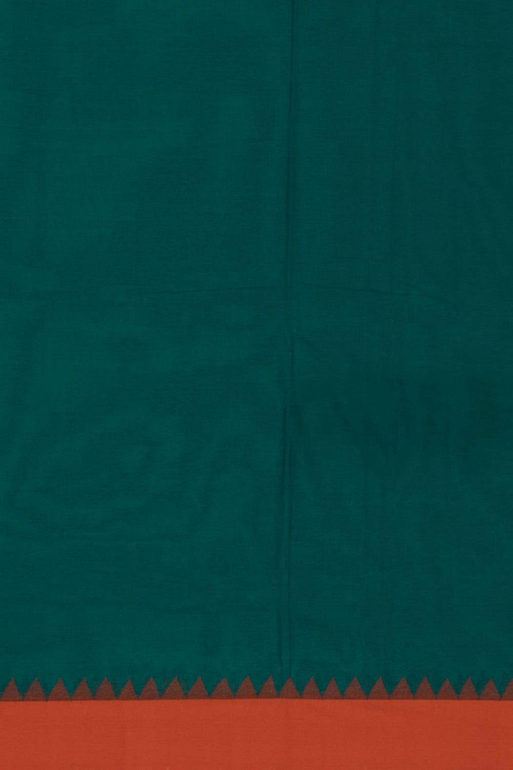 Image of Uppada Cotton Teal-Green Saree