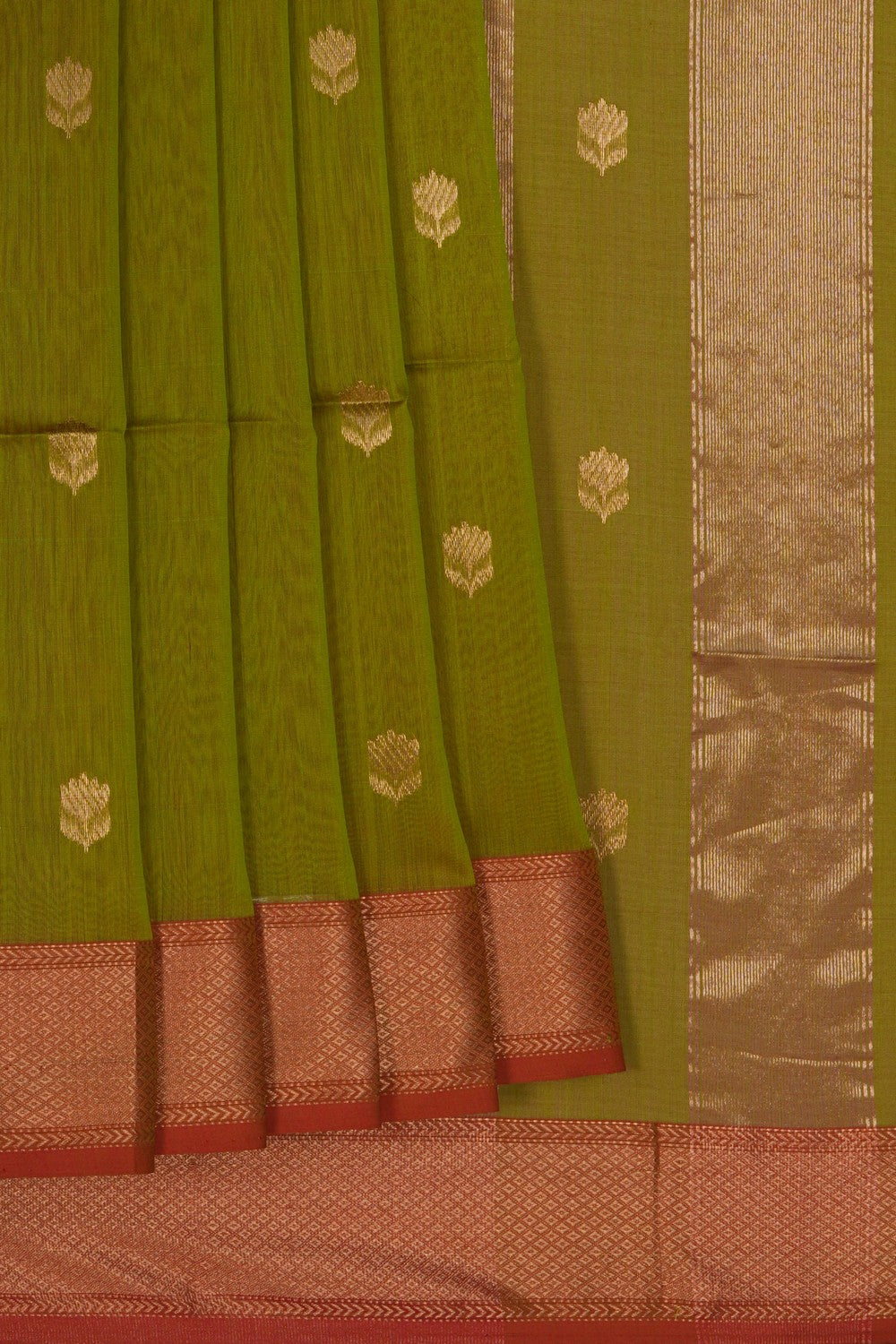 Image of Maheshwari Green Saree