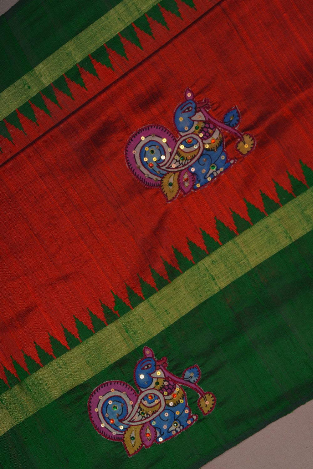 Image of Skillfully Appliquéd Onto The Drape