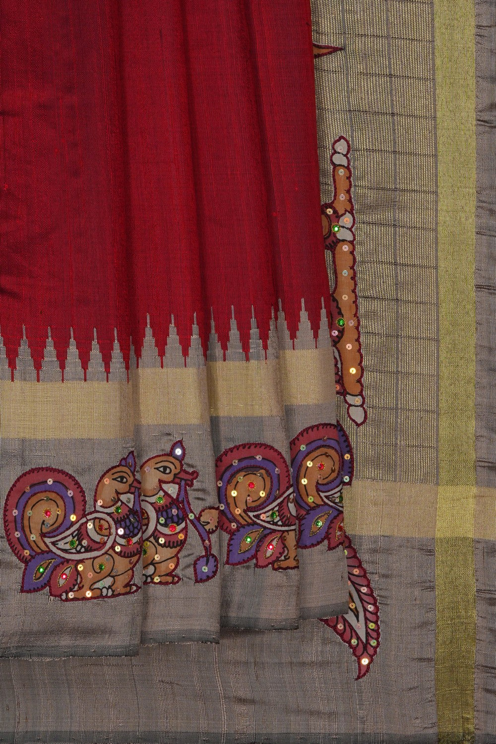 Image of Skillfully Appliquéd Onto The Drape