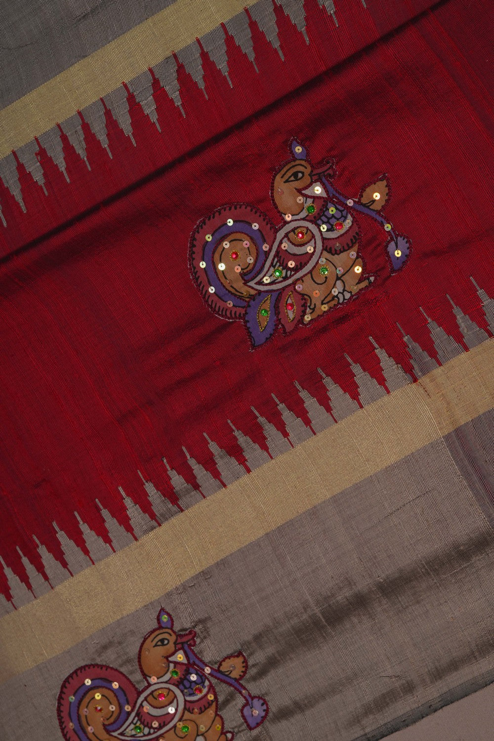 Image of Skillfully Appliquéd Onto The Drape