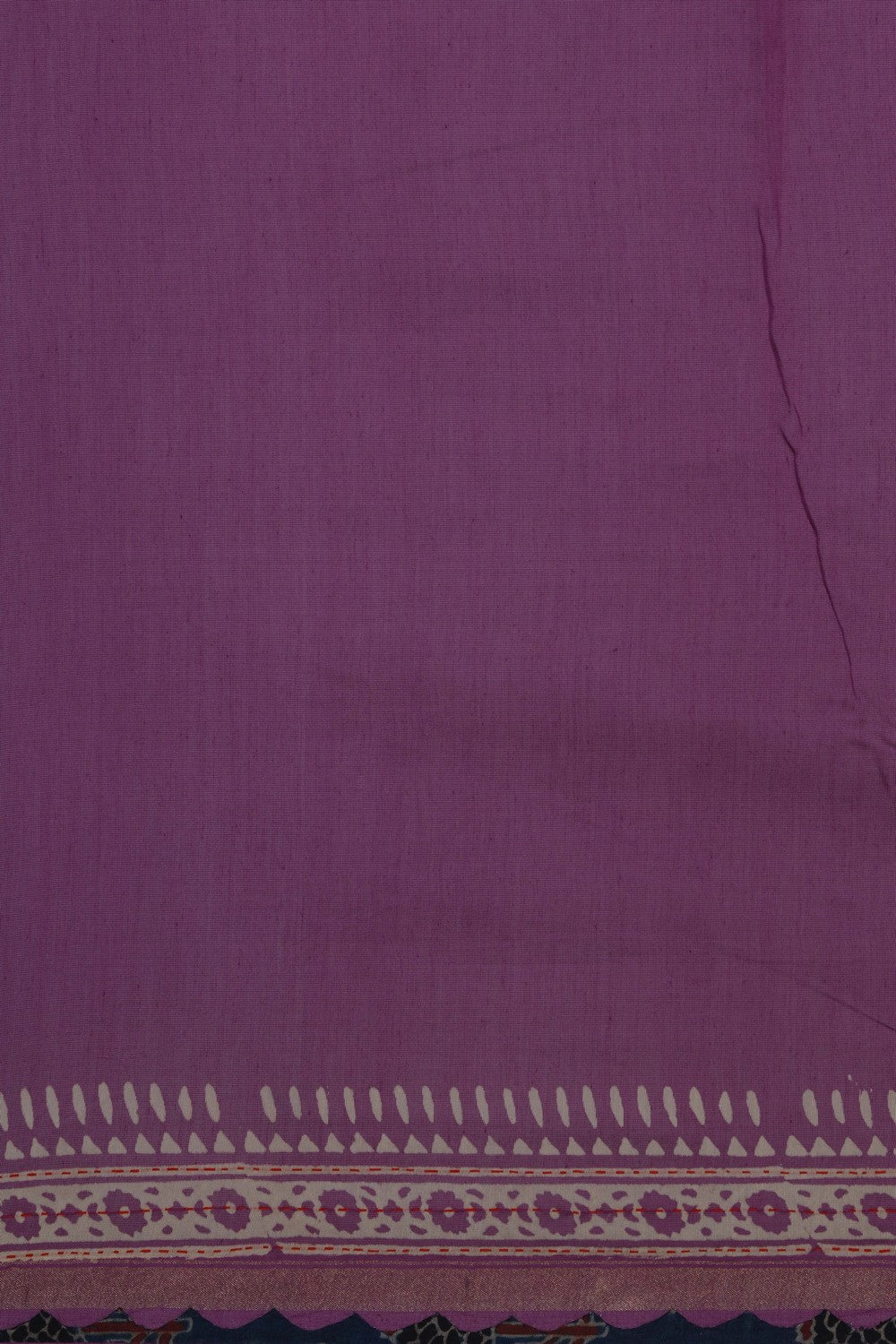 Image of A Tussar Silk Purple Saree