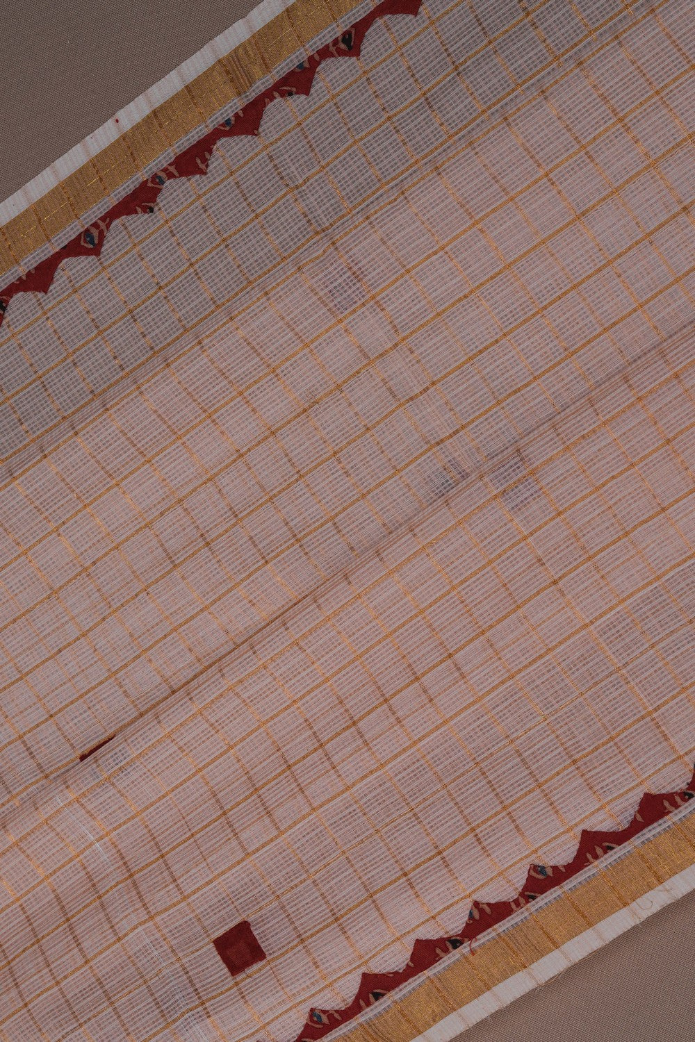 Image of Kota Silk Peach Saree