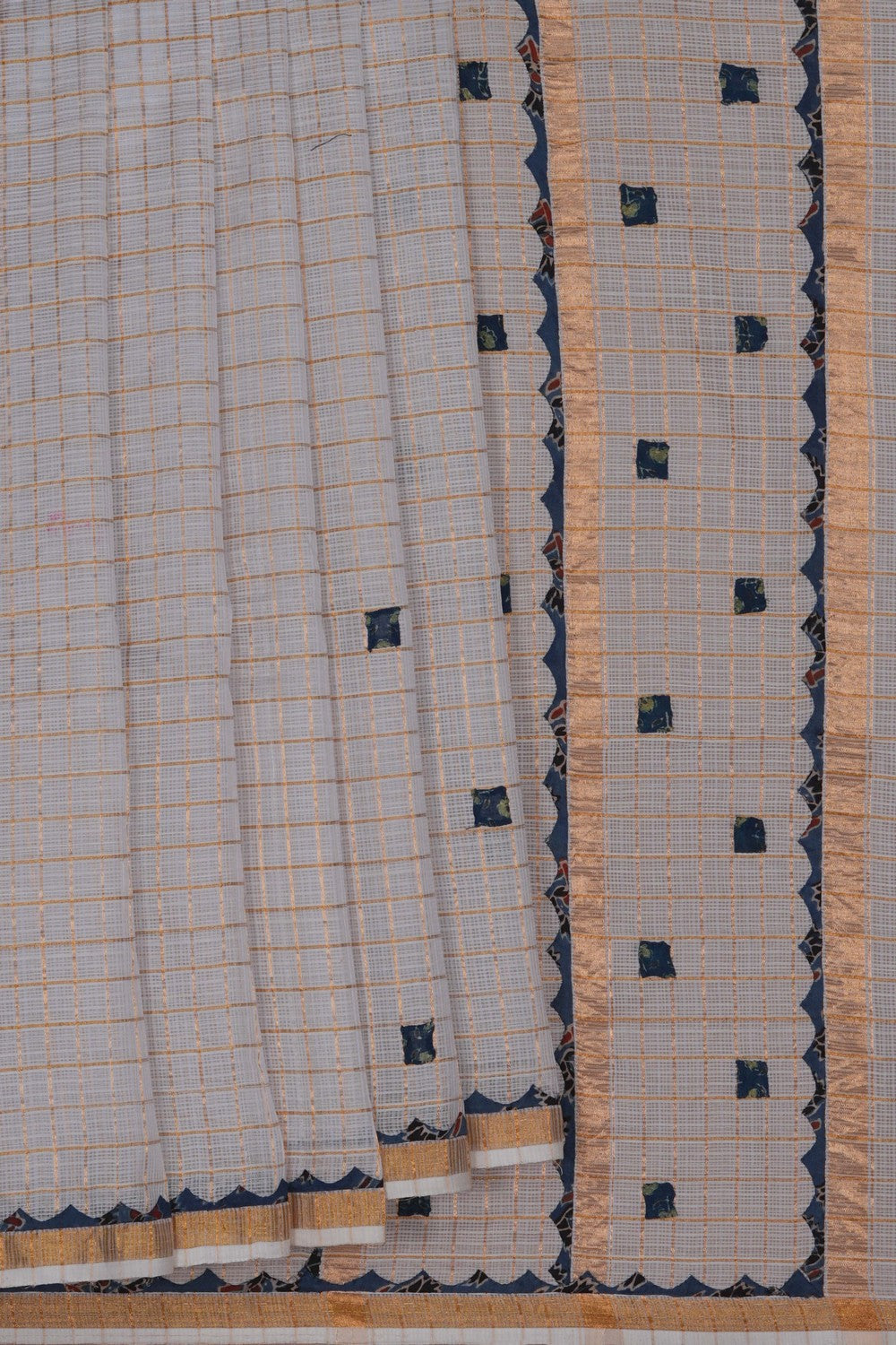 Image of Kota Silk White Saree