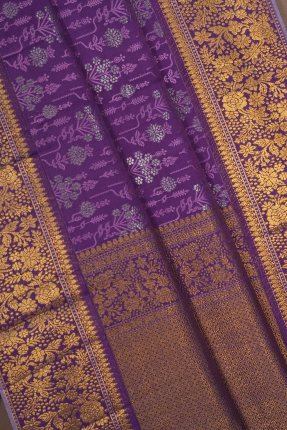 Image of A Kanjivaram Silk Modern Art Saree