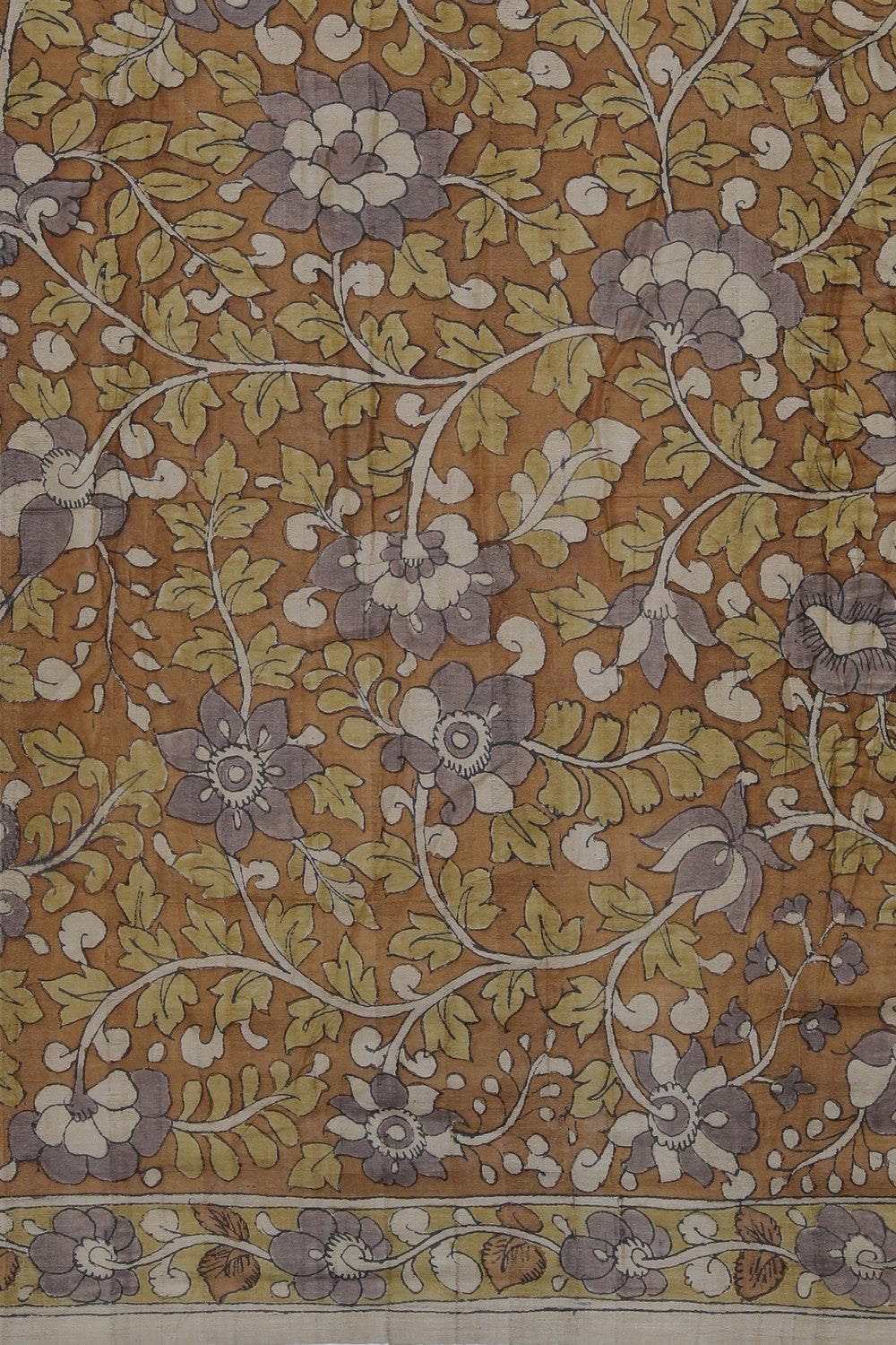 Image of Tussar Bandhani Black Saree