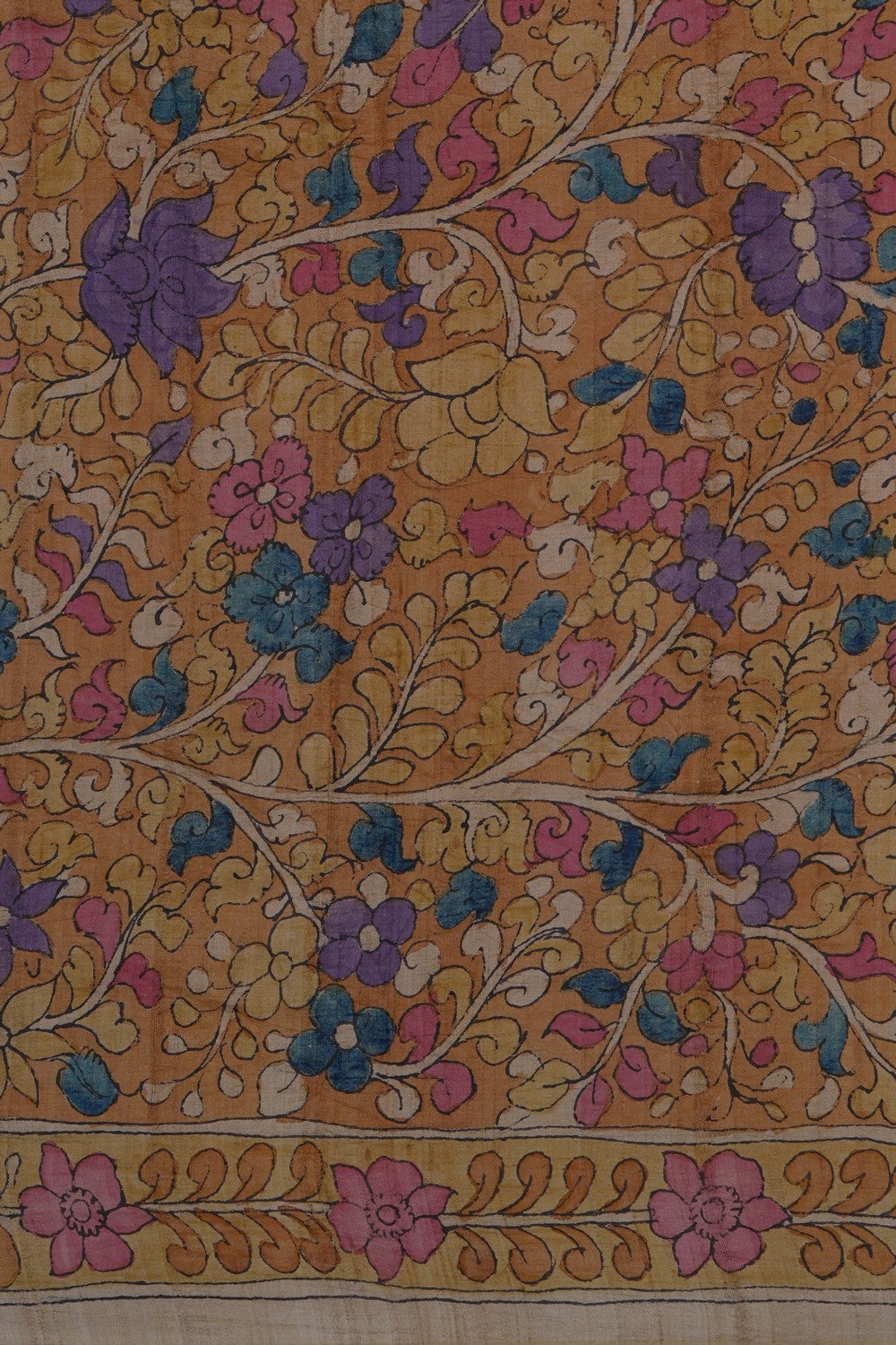 Image of Tussar Bandhani Maroon Saree