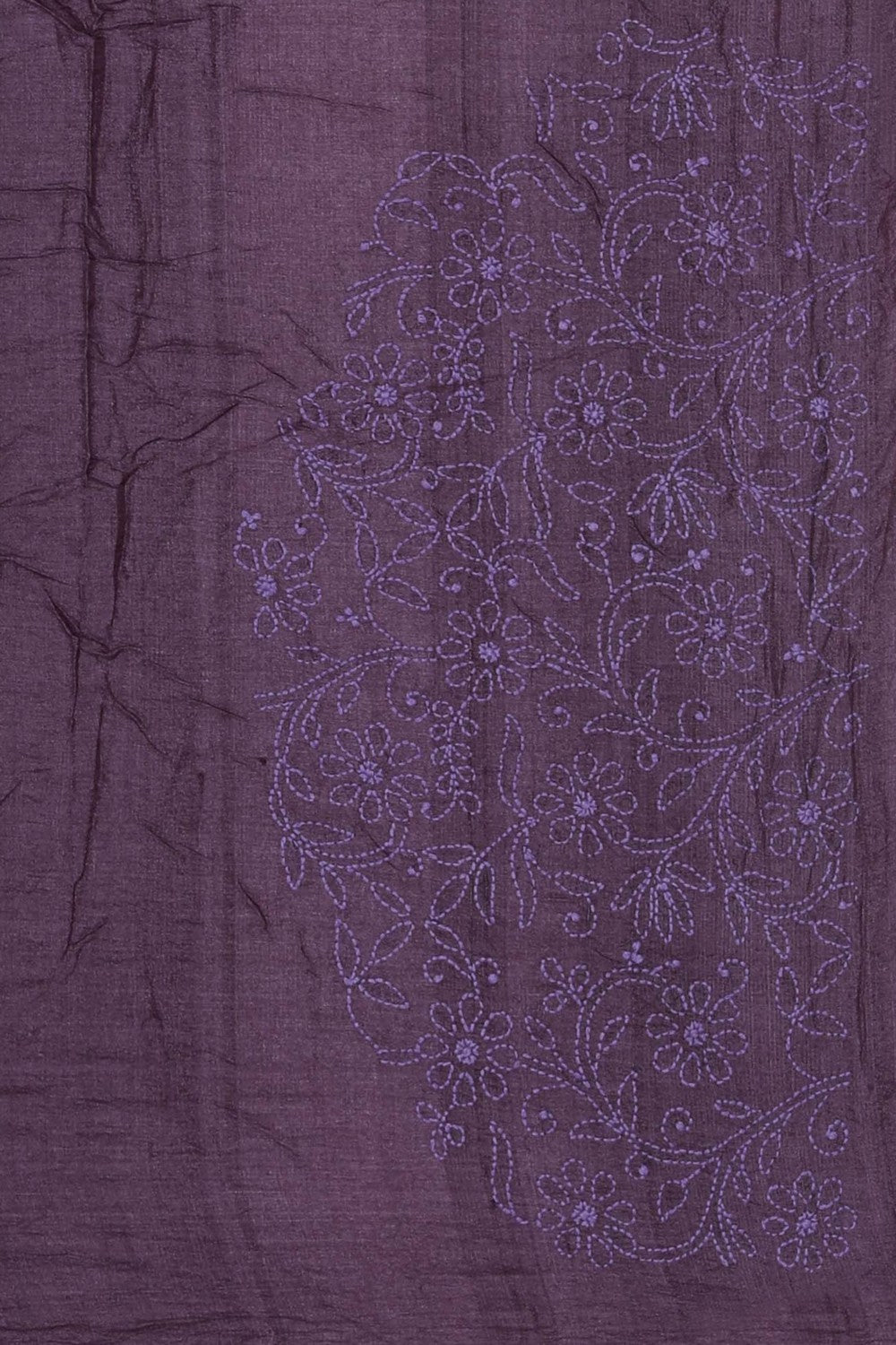 Image of Tussar Bandhani Mauve Saree