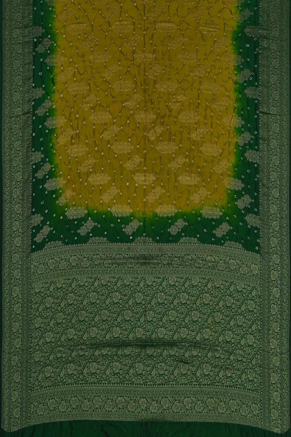 Image of A Tussar Bandhani Saree