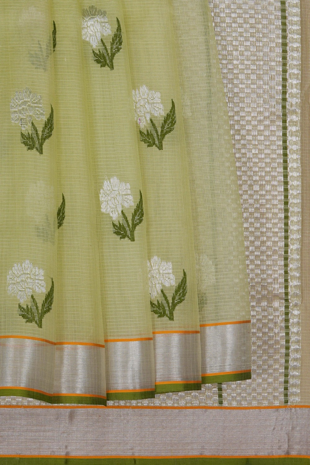Image of Kota Doria Green Saree
